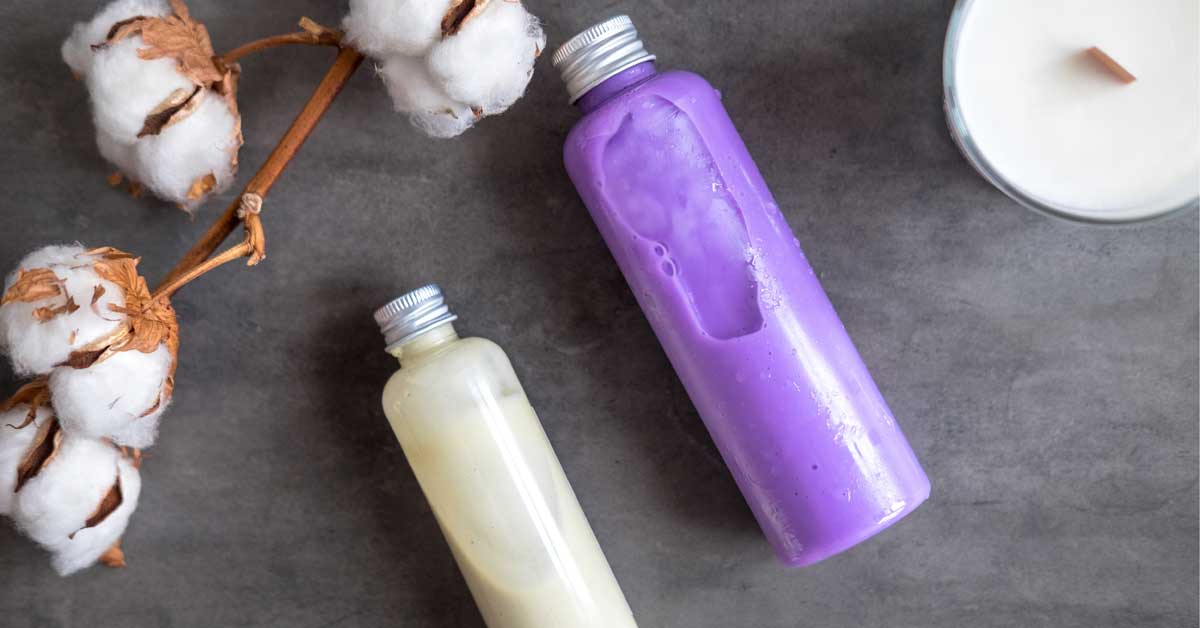 ljubicasti sampon za kosu