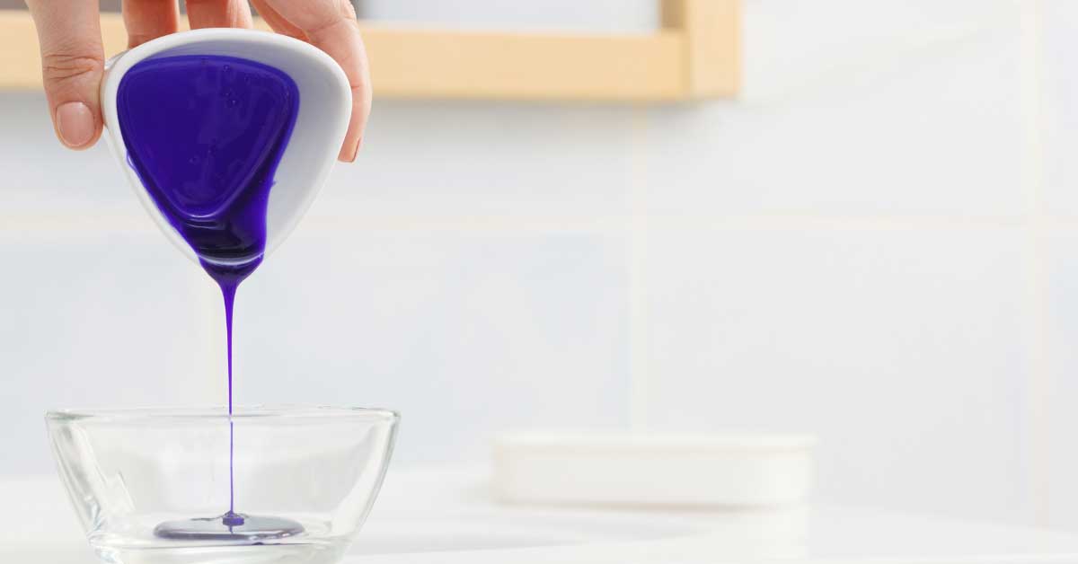 plavi šampon za brinete